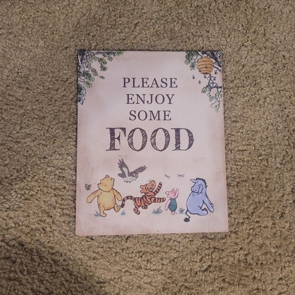 Classic Winnie The Pooh Party Table Signs 6 Pack 8"×11" - Picture 4 of 7